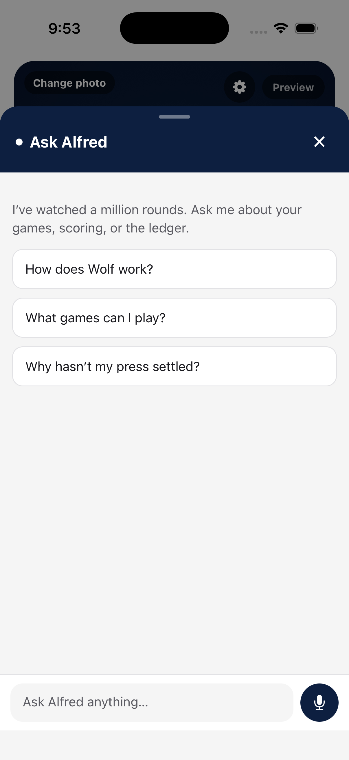 Ask Alfred: setup, readiness, and live guidance
