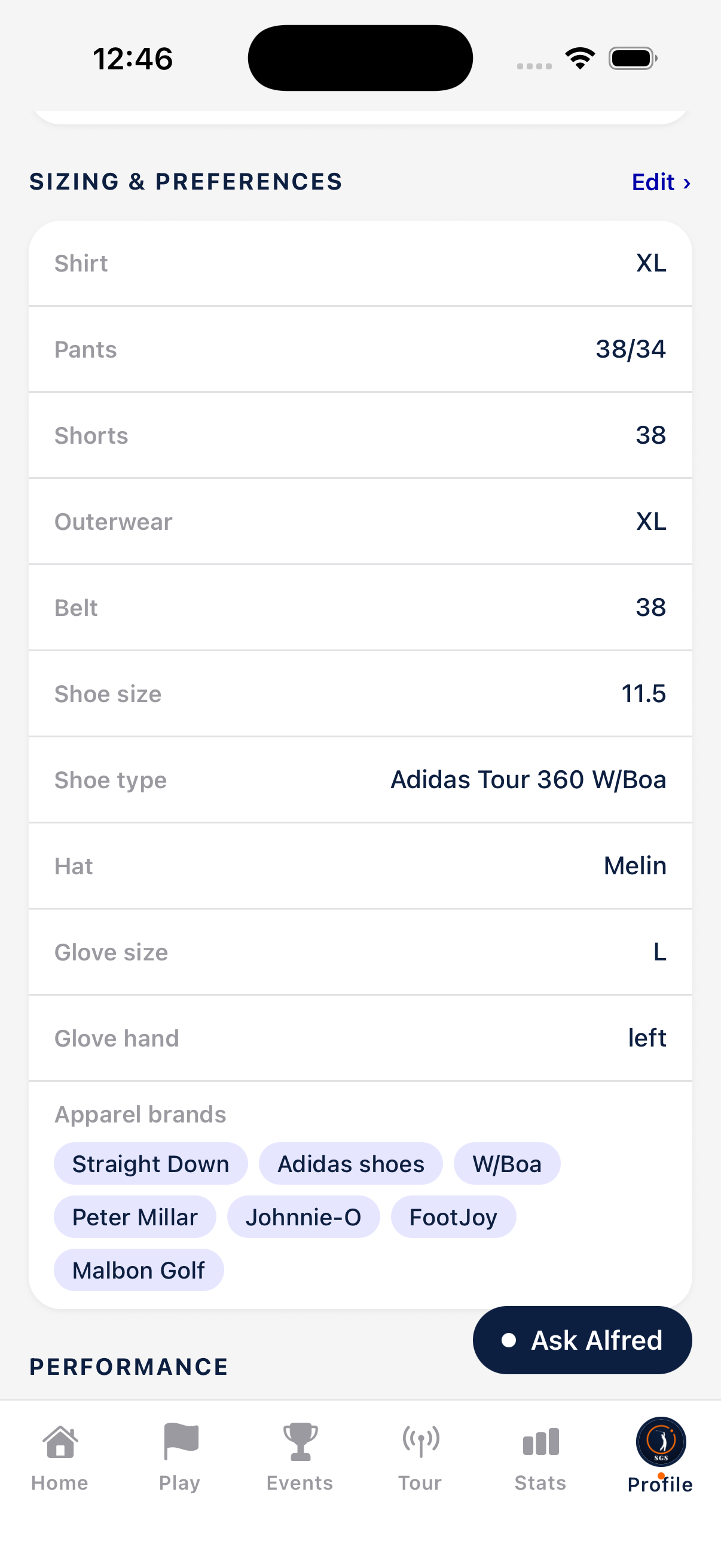 Sizing and apparel brands, head to toe